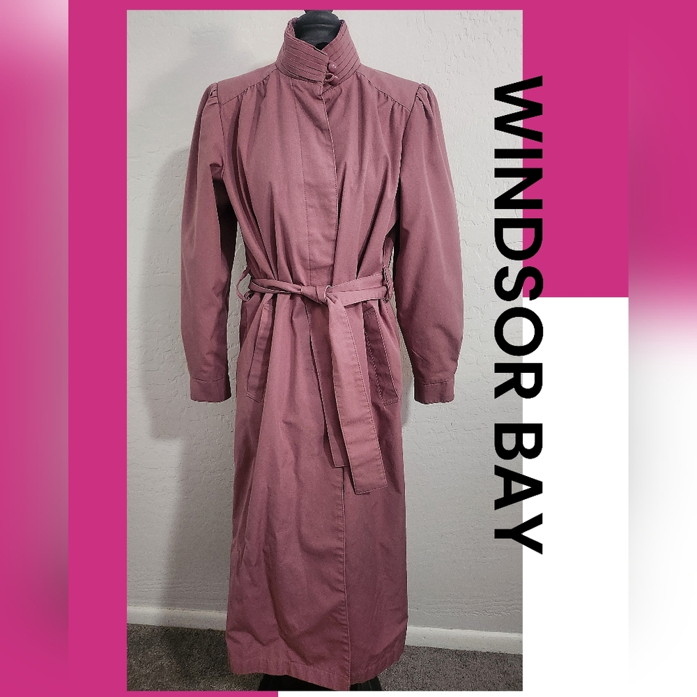 Windsor Bay VINTAGE Mauve Trench Coat